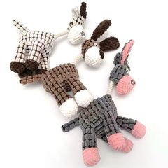 Donkey Shape Corduroy  Dog Toys