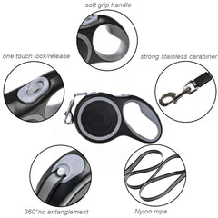 pet Leash Retractable Roulette Collar