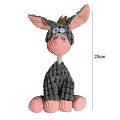 Donkey Shape Corduroy  Dog Toys