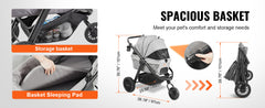 Lightweight Pet Stroller with Brakes